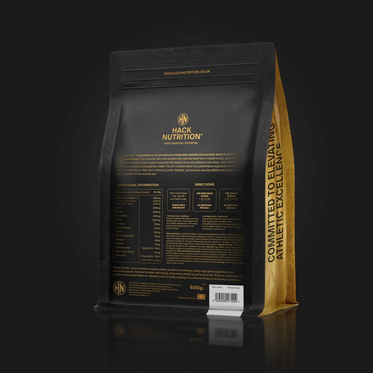 The Ultimate Hack - Pre Workout - Hack Nutrition